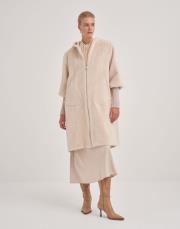 trikolu kapişonlu angora kap bej 3