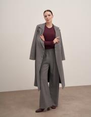 sador astarlı kuşaklı ceket gri 2