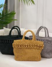 hand mate örme çanta camel 4