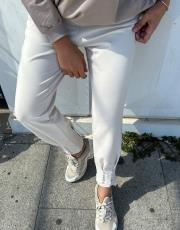 paçası taşlı eşofman altı açık bej