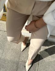 beli lastikli pantolon bej 4