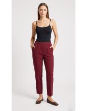 beli lastikli pantolon bordo 5
