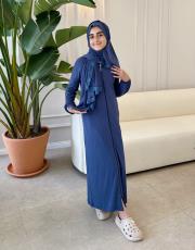 çocuk namaz elbisesi indigo