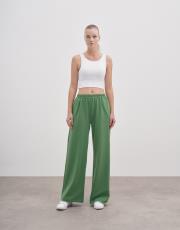 bianca bol paça eşofman altı benetton yeşili