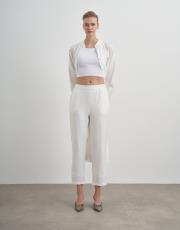 dina krinkıl pantolon beyaz
