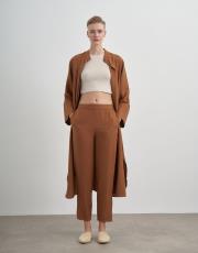 dina krinkıl pantolon kahve 2