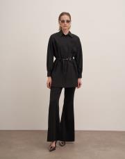 lopes nakışlı gömlek siyah 2