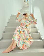 alen desenli desing elbise  3