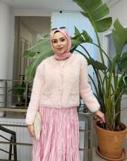 ithal angora hırka pudra 2