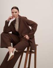 adenya blazer ceket kahve