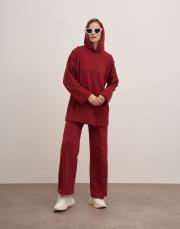 dikiş detay sweat bordo 2