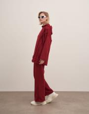 dikiş detay sweat bordo 4