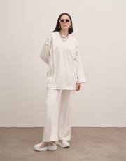 dikiş detay sweat ekru 2