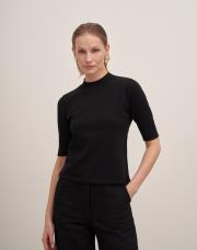 kısa kol triko bluz siyah 2