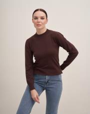 uzun kol triko bluz acı kahve
