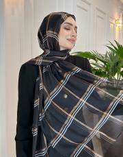 simli şeritli şal siyah 3