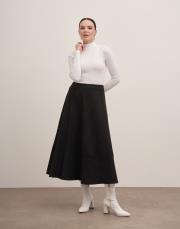 maqada astarlı kloş etek siyah