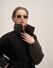 karo kapitone detay şardonlu kap siyah 5