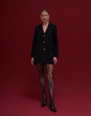 garry chanel astarlı tasarım ceket siyah 2