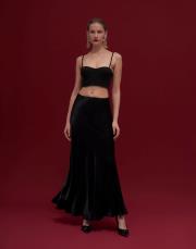 freya tasarım saten etek siyah 2