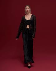 freya tasarım saten etek siyah 4