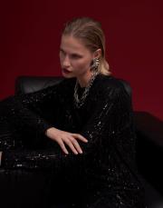 alexander pul payetli bağlamalı tasarım tunik siyah 3