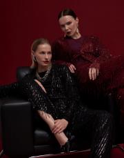 alexander pul payetli bağlamalı tasarım tunik siyah 4