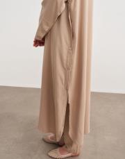 grace gömlek elbise bej 3