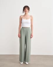 zaina beli lastikli bol paça pantolon mint