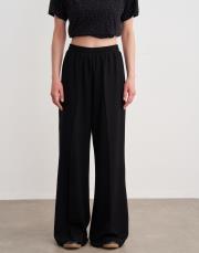 carina nervürlü palazzo pantolon siyah 2