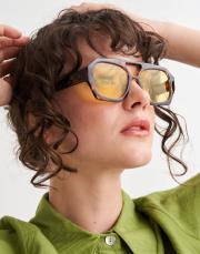 vh ithal leopar çerçeveli güneş gözlüğü sarı 2