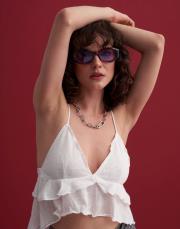 pr ithal kalın çerçeveli güneş gözlüğü mor 2