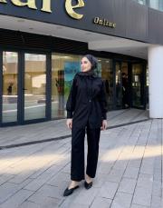 fiona canvas anvelop detay gömlek siyah 3