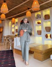 fiona canvas anvelop detay gömlek haki 3