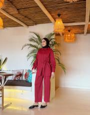 fiona canvas anvelop detay gömlek kırmızı 3