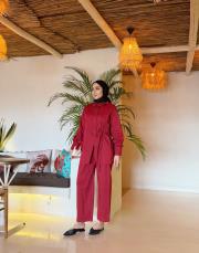 fiona canvas pantolon kırmızı 3