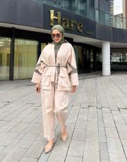 keith cep detay kimono bej