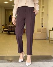 gleen nervürlü havuç kesim pantolon kahve 2