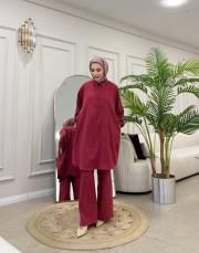 veronica pamuk crash tunik kırmızı 3