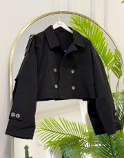 iki parça tasarım trenc siyah 2