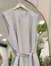 iki parça tasarım trenc bej 4