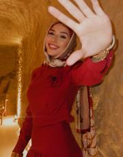 jayla tensel arkası fermuarlı bluz bordo 5