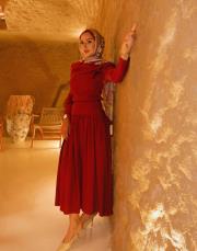 jayla tensel etek bordo 3