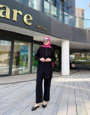 laura tensel gömlek siyah 2