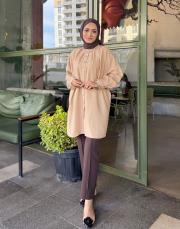 laura tensel gömlek bej 3