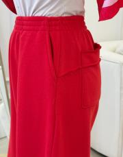 carla üç iplik şalvar pantolon kırmızı 2