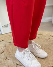 carla üç iplik şalvar pantolon kırmızı 5