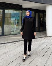 aleda basic sweat siyah