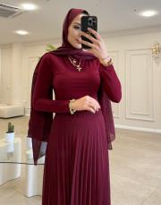 merly uzun kollu içlik body bordo