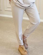 noppe inci detay eşofman altı bej 3